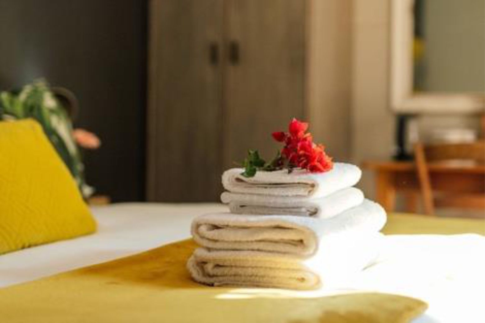 Crisp linen at Bet-el Guesthouse